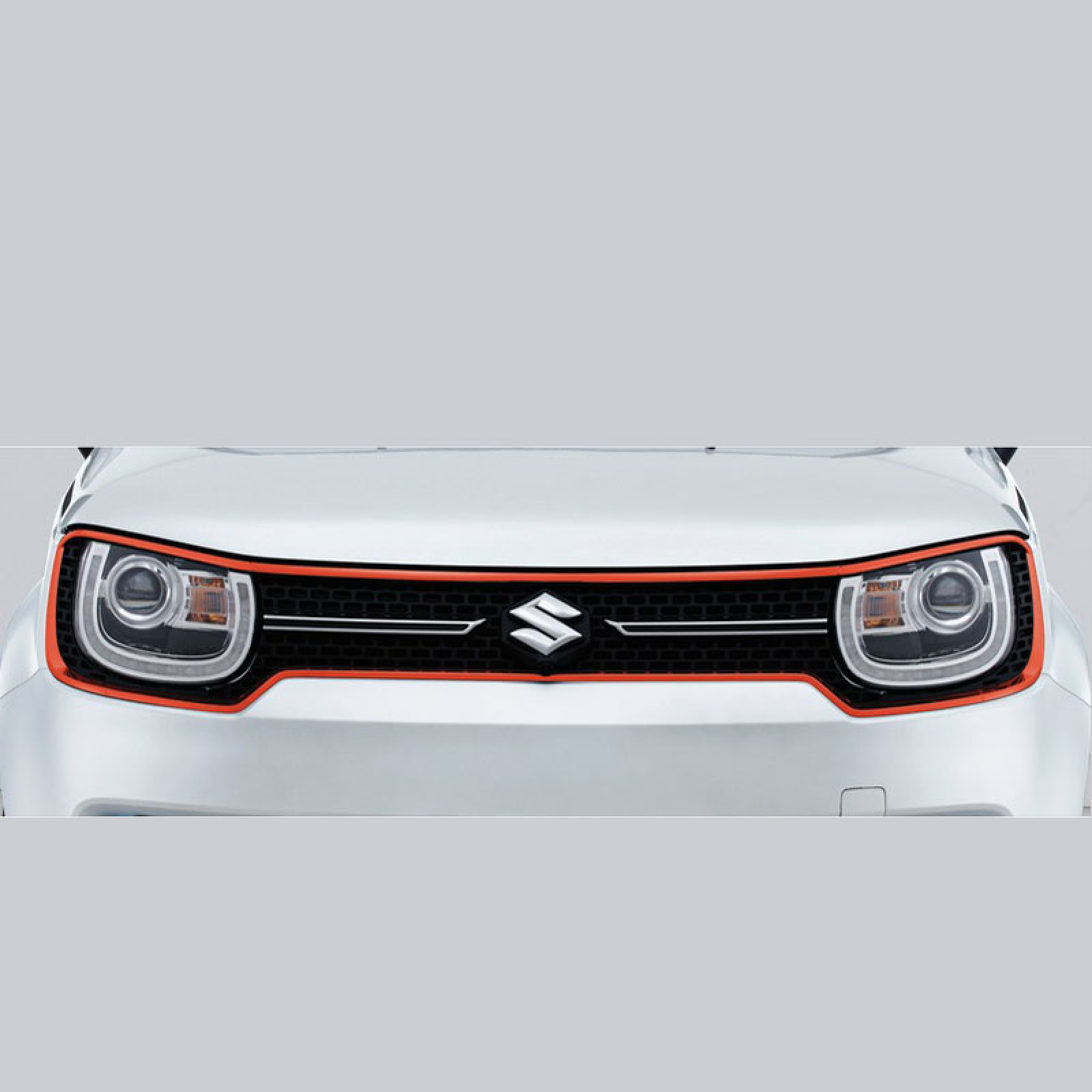 Frontgrill-Umrandung für den SUZUKI IGNIS in orange